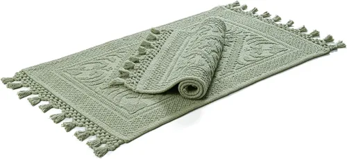 Miniatura 26 de Alfombra de baño de felpilla de algodón de 17 x 24 pulgadas, color beige, tapete de baño de felpa suave, ultra absorbente, de secado rápido, lavable