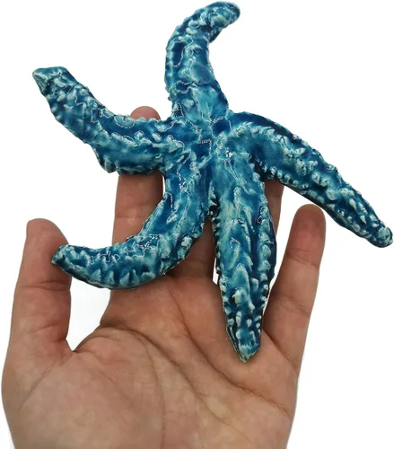 Miniatura 4 de 1Pc Handmade Ceramic Starfish Tile, Coastal Wall Decor for Home, Swimingpool Aquarium or Fish Tank, Beach Lover Gift for Women