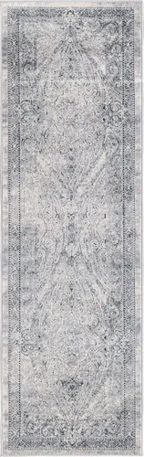 Miniatura 14 de Unique Loom Chateau Collection - Alfombra de área Wilson (2' 2" x 6' 9", alfombra de pasillo, azul oscuro/gris)