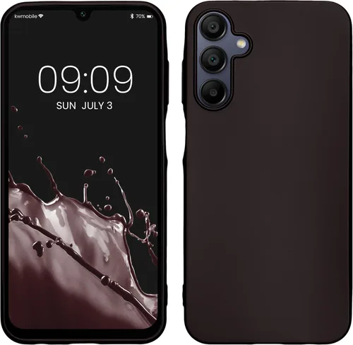 Miniatura 37 de kwmobile Funda compatible con Samsung Galaxy A23 4G / 5G - Funda de silicona TPU metálica suave y delgada - Rojo oscuro metálico