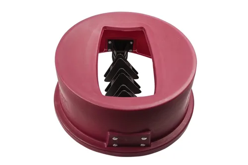 Miniatura 2 de San Jamar KA1951 Katchall - Recuperador de cubiertos resistente, color rojo, para contenedor de basura Slim Jim