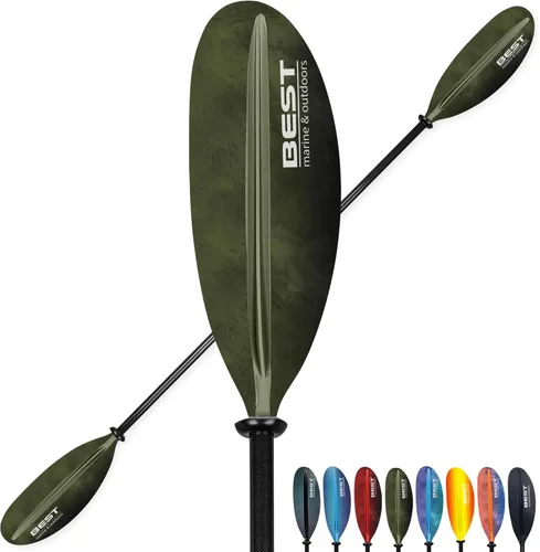 Miniatura 12 de Best Marine and Outdoors Carbon Fiber Kayak Paddle for Adults – Lightweight 2-Piece Paddle with Fiberglass Reinforced Blades, Adjustable Feather