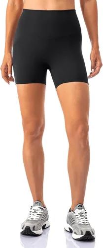 Lavento - shorts para ciclismo, yoga, para mujer con sensación de segunda piel, cintura alta, ultrasuave, tiro de 56 pulgadas.