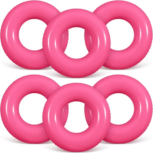 Miniatura 17 de JellyArch 6 piezas de flotadores inflables para piscina de 28 pulgadas, tubo de natación a granel para adultos, flotadores de piscina
