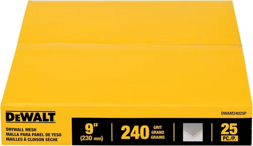 Miniatura 2 de DEWALT Malla para paneles de yeso, 9 in., paquete de 25, 240G (DWAM24025P)
