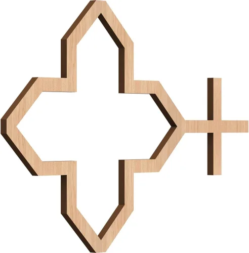 Miniatura 39 de Laird Paneles decorativos de pared de madera con calado, extra pequeños, 13/8 pulgadas de ancho x 7 3/8 pulgadas de alto x 1/4 pulgadas de alto
