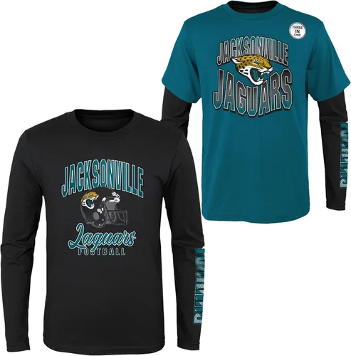 Miniatura 16 de NFL Conjunto de 3 Camisetas y Camisas de Manga Larga para Niños y Jóvenes 8-20, Colores del Equipo del Día del Juego
