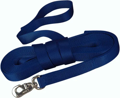 Miniatura 5 de Hamilton Línea larga de caballo de nailon grueso individual con broche giratorio de toro, 26 pies de largo por 1 pulgada de ancho, negro