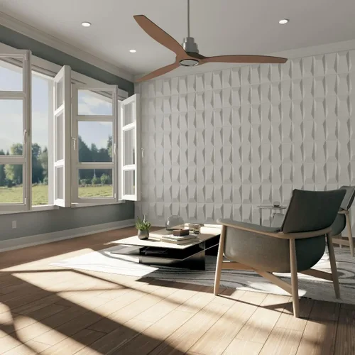 Miniatura 2 de Ekena Millwork WP12X12LOWH 11 7/8 pulgadas de ancho x 11 7/8 pulgadas de alto Locke EnduraWall Decorativo 3D Panel de pared cubre 0.98 pies cuadrados