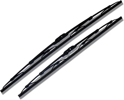 WBMP-24-24 - Limpiaparabrisas con marco de metal para brazo de bayoneta, brazo de pasador y gancho en J, 24 pulgadas (23.622 in) lado del conductor