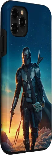 Miniatura 3 de iPhone 11 Pro Max Star Wars The Mandalorian and Grogu Sunset Poster Case