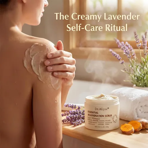 Miniatura 6 de Essence Exfoliante revitalizante con cúrcuma ácido glicólico niacinamida tratamiento para pieles sensibles, exfoliante suave y cremoso de lavanda