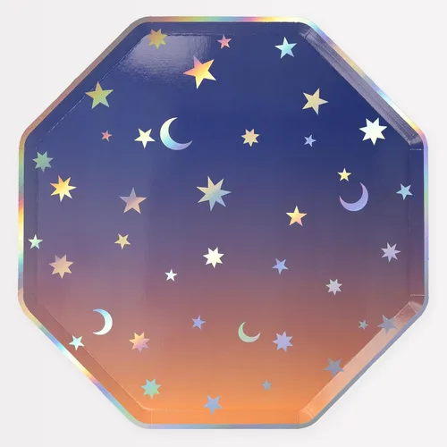 Miniatura 11 de Meri Meri Platos de fiesta de cumpleaños, paquete de 8 platos desechables para fiestas temáticas divertidas, suministros de cumpleaños para niños
