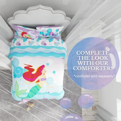 Miniatura 3 de The Little Mermaid Ariel - Juego de sábanas de microfibra súper suave para niños (producto oficial de Disney) por Franco
