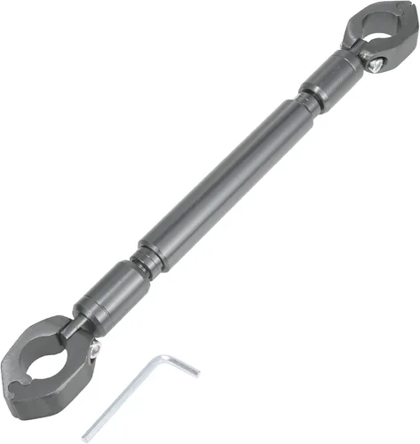 Motoforti 1 Unidades universal 0.866 in aleación de aluminio tono titanio motocicleta equilibrio barra transversal manillar moto reforzar palanca