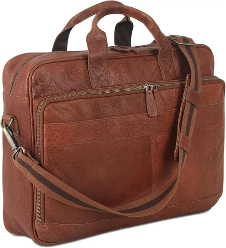 Miniatura 9 de KomalC Maletines de cuero de 16 pulgadas para computadora portátil, bolsas de mensajero para hombres y mujeres, mejor bolso de oficina