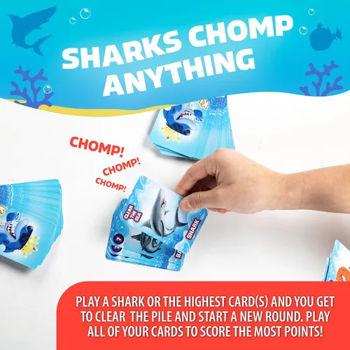 Miniatura 5 de Continuum Games Kingfin Chomped or Be Chomped - Juego de cartas para niños, adolescentes y adultos, de 3 a 6 jugadores, a partir de 6 años