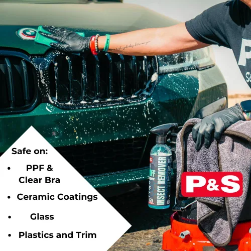 Miniatura 4 de P&S Professional Detail Products Bug Off Removedor de Insectos – Limpiador de salpicaduras de insectos de fuerza industrial, seguro para pintura