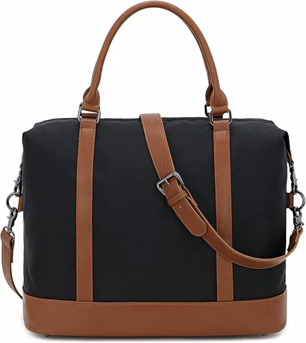 Miniatura 9 de CAMTOP- Bolso de viaje para mujer, de lona, para equipaje de mano, negro, (Black -1)), 6050