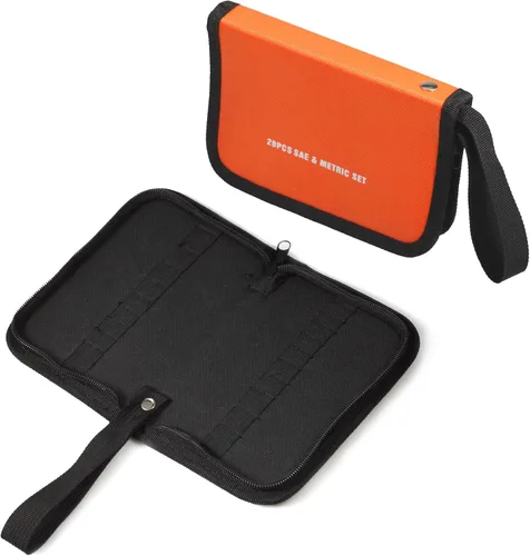 Miniatura 8 de SPEEDWOX Bolsa Organizadora de Herramientas de Llave de 10 Bolsillos, Bolsa de Almacenamiento de Herramientas para Mini Llaves, SAE 5/32-7/16