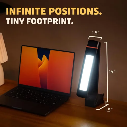 Miniatura 6 de Circadian Optics Lumos 2.0 Lámpara de escritorio con terapia de luz brillante Como se ve en Shark Tank Brillo ultra potente de 10,000 LUX El