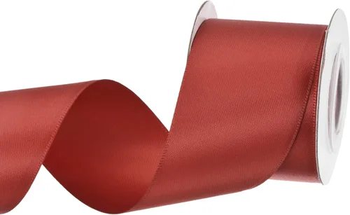 Miniatura 90 de MECCANIXITY Cinta de satén de 3/8 pulgadas de 50 yardas, de grogrén, de seda sólida, fina para ramo de boda, para regalo del día de San Valentín