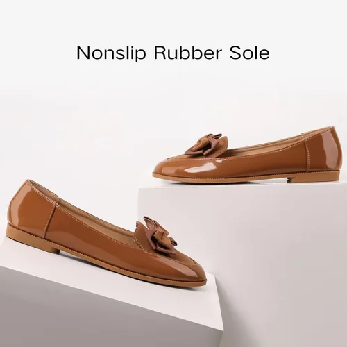 Miniatura 4 de Musshoe - Mocasines para mujer - Cómodos mocasines con cadena, en punta, de piso, sin cordones