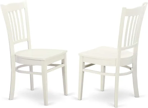 Miniatura 9 de East West Furniture SUGR5-LWH-W - Juego de mesa de comedor de 5 piezas para 4 personas, incluye una mesa de cocina redonda con gotas y estantes y 4
