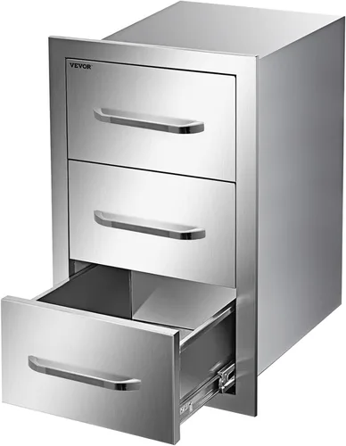 Miniatura 2 de Cajones de cocina para exteriores de 16 pulgadas de ancho x 21.5 pulgadas de alto x 18 pulgadas de profundidad, puerta de acceso para barbacoa