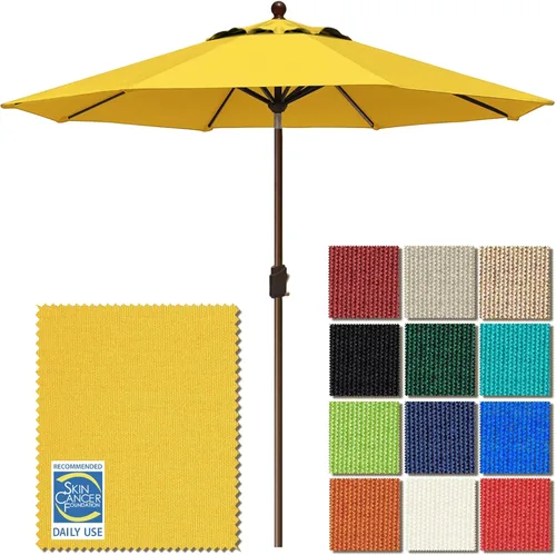Miniatura 26 de EliteShade USA Sombrilla de Mercado de 9 Pies con Garantía de 10 Años Sin Decoloración, Sombrilla de Patio, Sombrilla de Mesa para Exteriores