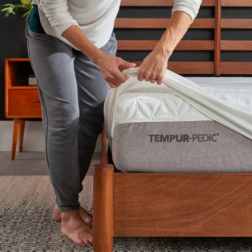 Miniatura 2 de Tempur-Pedic TEMPUR-Protect - Protector de colchón impermeable, tamaño King, color blanco