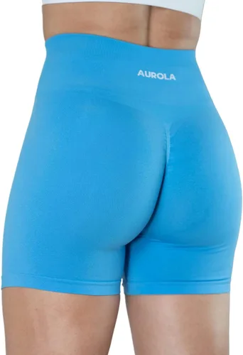 Miniatura 3 de AUROLA Intensify - Pantalones cortos de entrenamiento para mujer, sin costuras, para gimnasio, yoga, correr, deporte, ejercicio activo, fitness