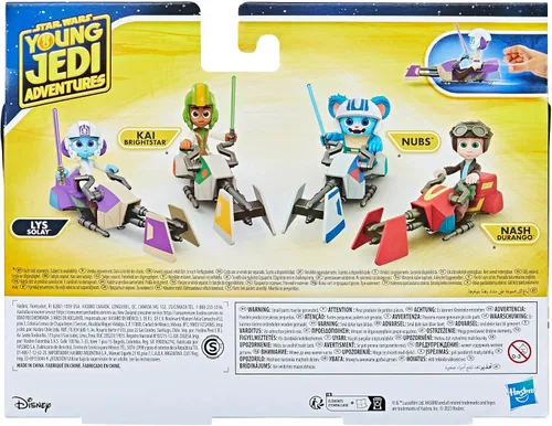Miniatura 14 de Star Wars: Young Jedi Adventures LYS Solay - Figura y bicicleta Speeder, figuras de acción y vehículos a escala de 4 pulgadas, juguetes de Star