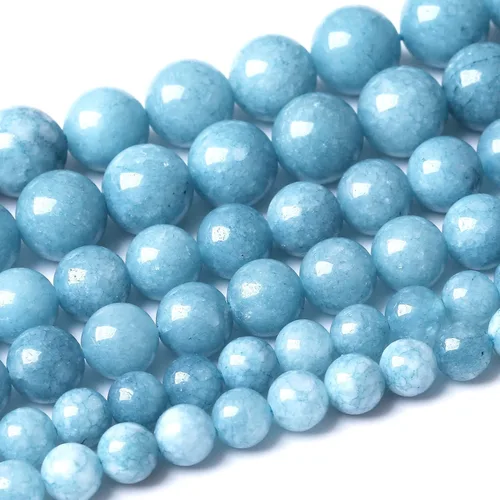 Miniatura 63 de 36 PIEZAS Cuentas de Malaquita Roja de 10 MM, Cuentas Redondas Sueltas de Gema Natural para Hacer Joyería 38 cm