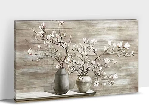 Miniatura 30 de Arte de pared de granja - Lienzo de arte de pared de margaritas con cita de Jesús, Hoy elijo fe, esperanza, amor, paz, alegría, pintura de flores
