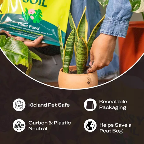 Miniatura 7 de Rosy Soil Alimento vegetal – Fertilizante microbialmente activo para plantas de interior, hierbas y flores – Biochar, algas, fundición de gusanos
