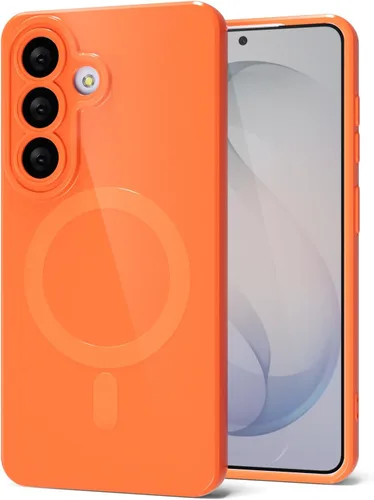 Miniatura 141 de Svanove para Samsung Galaxy S22 Funda de teléfono de silicona magnética, compatible con Magsafe, linda para mujeres, brillante color brillante, gel