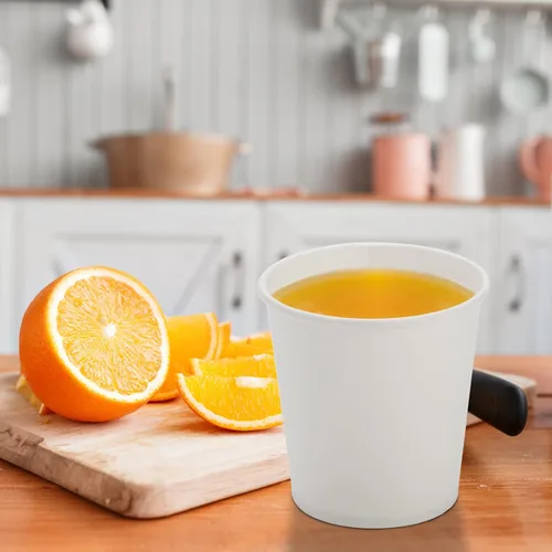 Miniatura 6 de Tebery Paquete de 300 tazas de café de papel blanco desechables de 6 onzas para agua, jugo, café o té
