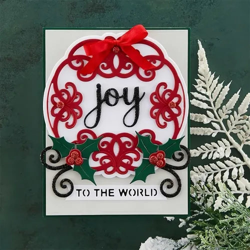 Miniatura 2 de Troqueles de metal de Navidad al mundo para hacer tarjetas, plantillas de corte para álbumes de recortes, álbum de fotos, papel decorativo