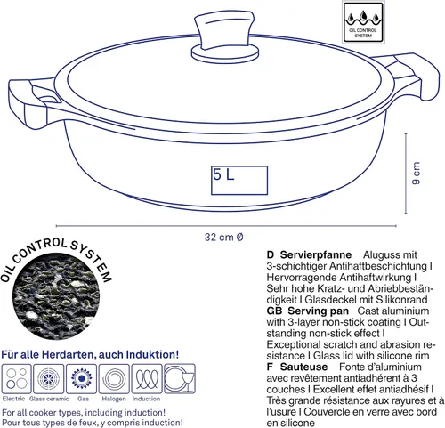 Miniatura 3 de kela Stella Nova Sartén para servir, Aluminio