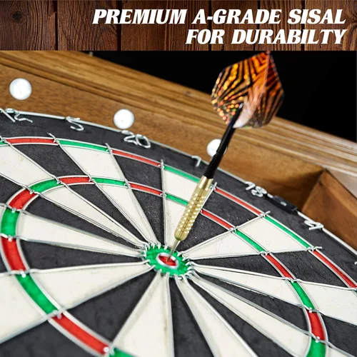 Miniatura 5 de Barrington Official Size Dartboard Multiple Styles Pre-Assembled Pub Style Wood Dartboard Collection
