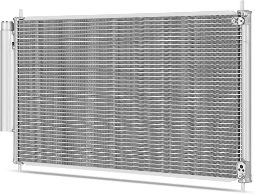 DWVO Condensador del aire acondicionado del condensador de la CA del A/C Compatible con 2012 2013 2014 2015 Civic 1.8L 2.4L L4 Coupé solamente