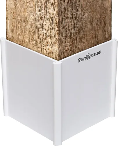 Miniatura 10 de Post Shields Protector de postes de 6 x 6 pulgadas – Se adapta a postes estándar de madera o metal de 5.5 x 5.5 pulgadas – 6 pulgadas de alto