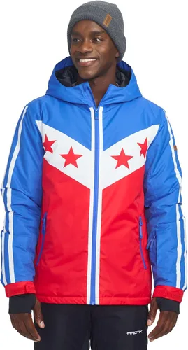 Miniatura 7 de Tipsy Elves Chaquetas de esquí para hombre - Divertidas y coloridas prendas de esquí con capucha impermeables para adultos