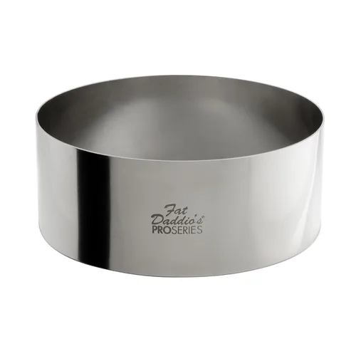 Miniatura 9 de Fat Daddio's Anillo redondo de acero inoxidable para pasteles y pastelería, 2 x 0.75 pulgadas