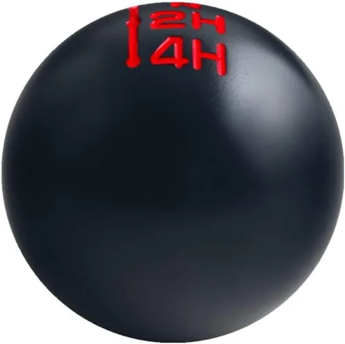 Miniatura 4 de DEWHEL Pomo de cambio de caja de transferencia de aluminio, compatible con Dodge, negro, 3/8"-24
