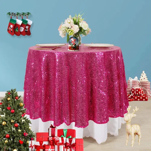 Miniatura 33 de AMZLOKAE Mantel de Lentejuelas Cuadrado 50x50 Azul Bebé Cubierta de Mesa con Purpurina Manteles para Fiestas Mantel Sin Costuras Azul Claro