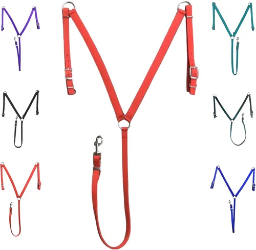 Miniatura 13 de Majestic Ally Collar de pecho acolchado de nailon para caballos (negro, completo)
