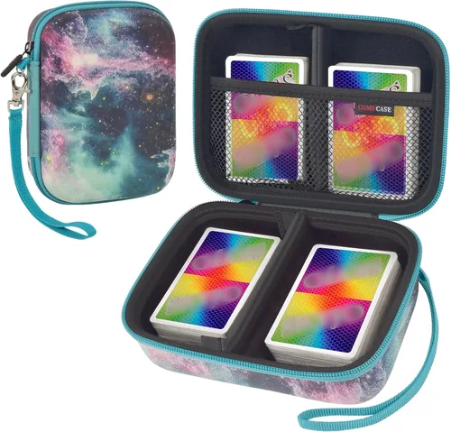 Funda compatible con tarjetas PM TCG/para SKYJO/para cinco coronas/para UNO/para cartas de juego de fase 10, organizador de almacenamiento de juegos