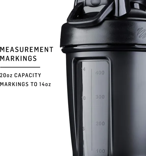 Miniatura 3 de BlenderBottle Classic v2 - Botella mezcladora de 20 onzas, gris guijarro, y botella mezcladora Classic V2 de 20 onzas, blanco, perfectas